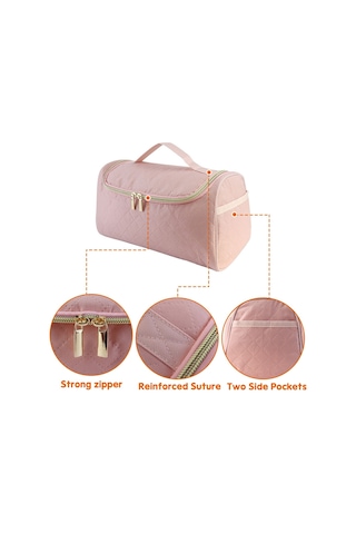 İçin Asılı Taşınabilir Stand Aksesuarları Saklama Çantası Pembe