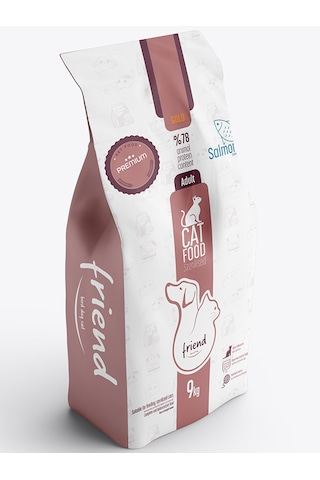 Friend Pet Gold Kısırlaştırılmış Somonlu Yetişkin Kedi Maması 9 KG