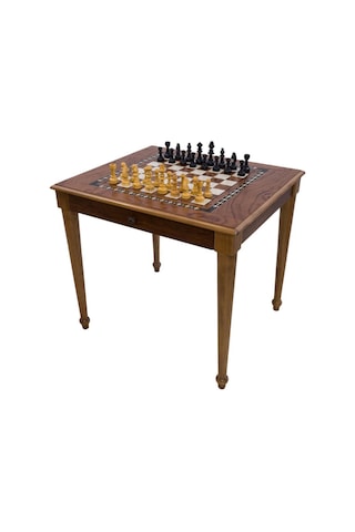 Helena Wood Art Satranç Masası Çekmeceli