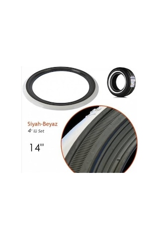 Atlas Lyon Lastik Yanağı Beyaz Siyah Yanak 14 jant
