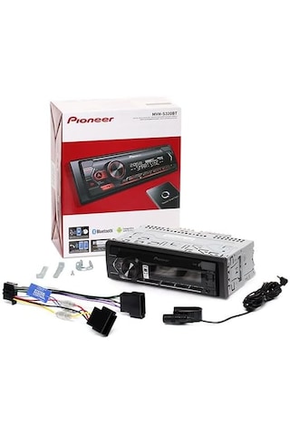 Pıoneer Mvh-s320bt-bluetootlu-usb-fm-2 Yıl Garantili Oto Teyp