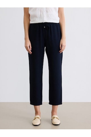 Lcw Everyday Lacivert Beli Lastikli Loose Fit Kadın Pantolon