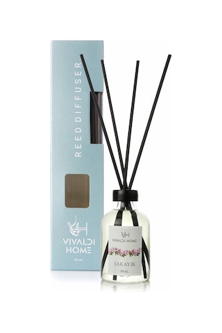 Vivaldi Home Şakayık Çiçeği Çubuklu Oda Kokusu Esansiyel Uçucu Yağ 50 ML