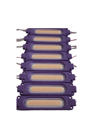 Cob Led Modül Lensli 2 Watt 12 Volt Mor 10 Adet