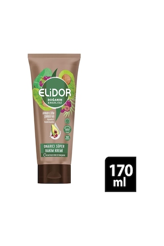 Elidor Doğanın Enerjisi Onarıcı Avokado ve Üzüm Çekirdeği Yağlı Saç Bakım Kremi 170 ML