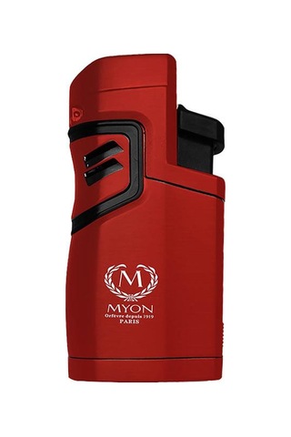 Myon 4 Pürmüz Alev Delicili Sehpalı Puro Çakmağı Kırmızı