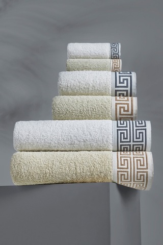 Veramoni Leonie Model 6'li Banyo Seti Kahve-krem - Kahve-beyaz