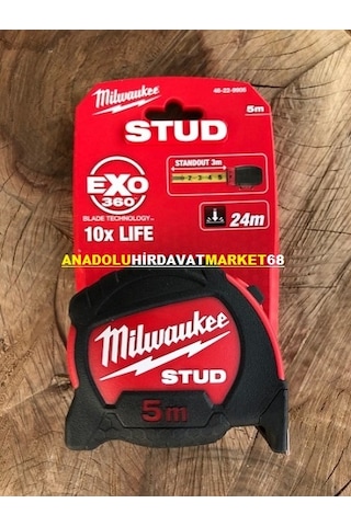 Milwaukee 5 Metre Çelik Şerit Metre Ölçüm Metresi 5x25 MM