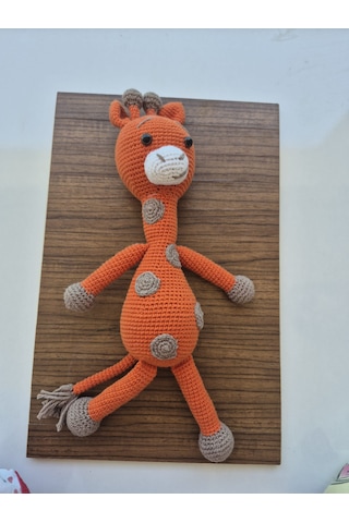 Sevimli Zürafa Amigurumi Turuncu