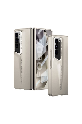 Zore Galaxy Uyumlu Z Fold 6 Kılıf Ultra İnce Kamera Korumalı Sert Rubber Msra Procase Kapak-titanyum-gri Titanyum-gri