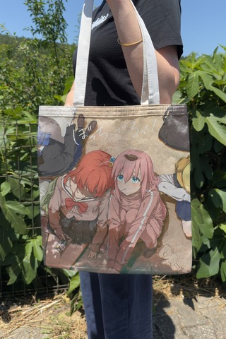 Zipzap Bocc Hi The Rock V2 Yazlık Kışlık Çift Taraflı Kanvas Baskı Bez Çanta Anime Çantası