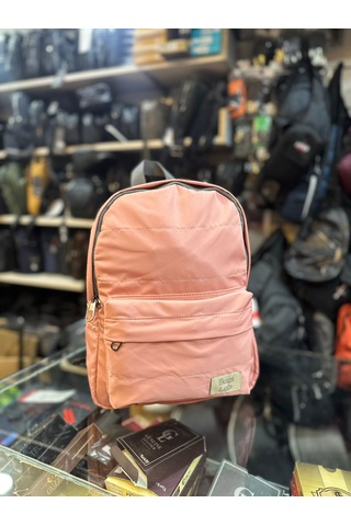 Bagslab Pembe Su Geçirmez Kumaş Sırt Çantası 1069 Pembe