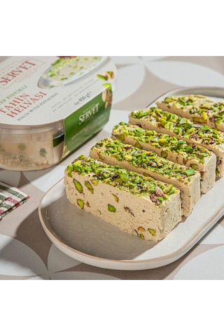 Servet Şekerleme Rafine Şeker İlavesiz Antep Fıstıklı Taze Tahin Helvası 400 G