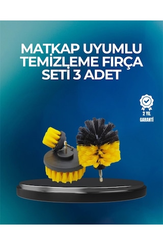 Derinlemesine Temizlik İçin Dayanıklı Kıllı Matkap Fırçası Başlığı