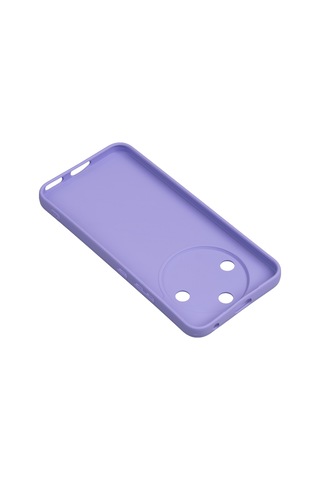Noktaks - Honor Magic 8 Lite 5g Uyumlu Kılıf Mat Esnek Biye Silikon Kapak - Lila - T40999