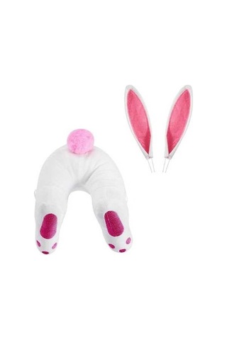 Ulzyvf Yenilikçi Pembe Tavşan Poposu - Bahçe Çiminde Süslenir - Çalı Oyunları İçin İsteğe Bağlı Dekorasyon