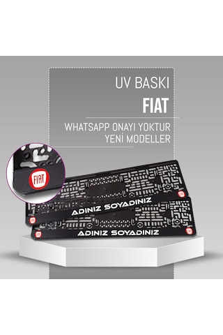 Fiat Plakalık, 2 Adet Premium Uv Baskı, Plakalıkhane