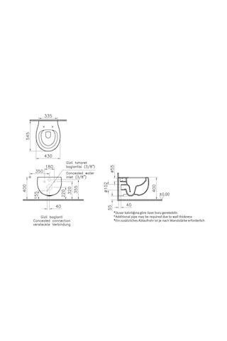 VitrA Memoria Rim-ex Asma Klozet 54 cm Mat Beyaz 5885B401-0559