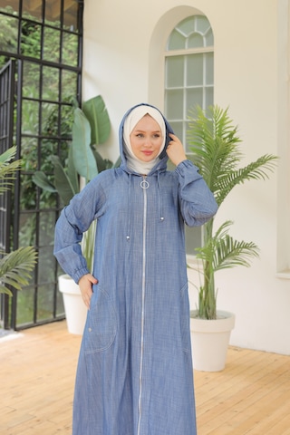 Armine Trend Kapüşonlu Giy Çık İndigo 24yt564-indigo İndigo