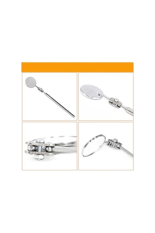 Novahub Evrensel Katlanabilir Otomobil Aynası - 30mm Çelik Kaynak Ve Şasi Kontrolü İçin Dayanıklı