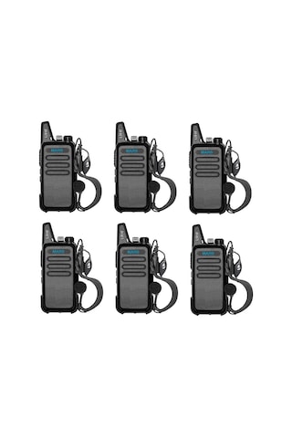 6lı Pmr 446 Türkçe Konuşan El Telsizi Yeni Tasarım Type-c Şarjlı Mars Kulaklık Set