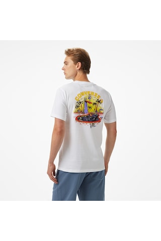 Converse Skeleton Party Erkek Beyaz T-shirt10027726
