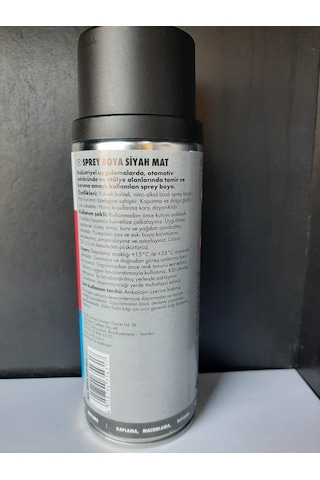 WÜRTH SPREY BOYA SİYAH MAT 400 ML