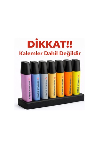 2 Adet 6 Lı Kalem Standı Organizer Sert Plastik Masaüstü Kalemlik Renk Seçenekli Minimal Tasarım Çok Renkli
