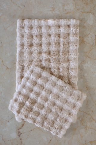 Elart Toffy Paspas Takımı 60x100 Cm Bej Bej