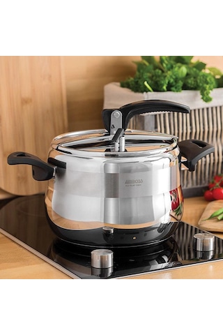 Amboss Amber 6 L Klasik Düdüklü Tencere Siyah
