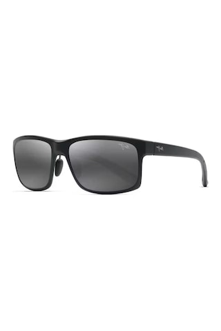 Maui Jim Mj0439s 001 2m 58 Polarize Erkek Dikdörtgen Siyah Kemik Güneş Gözlüğü Siyah