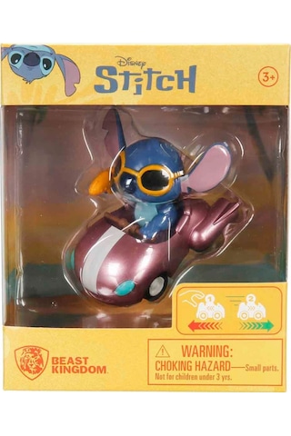 Yume Toys Disney Stitch Zoom Hero Serisi Çek Bırak Figürlü Spaceship With Sunglasses & Ray Gun 15750