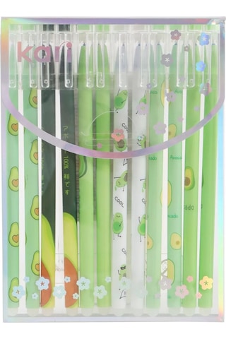 Kari Mavi Jel Kalemler Okul İçin 12'li S 193041499 Yeşil