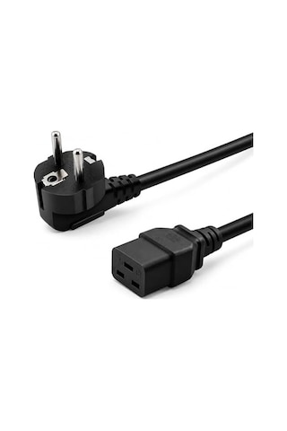 Px-srv5 5 Metre 3x1.5mm C19 Server Power Kablo, Full Bakır C19 Schuko Güç Kablosu, 16a 250v Sunucu Pdu Ups Veri Merkezi Güç Bağlantı Kablosu, Siyah