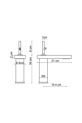 Fontana Lavabo Bataryası Mat Siyah Fa-8015 Mat Siyah