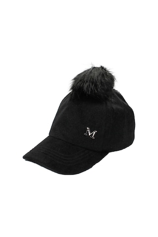Cappello Kadın Siyah Tüylü Düz Şapka Capmc202R001 Siyah