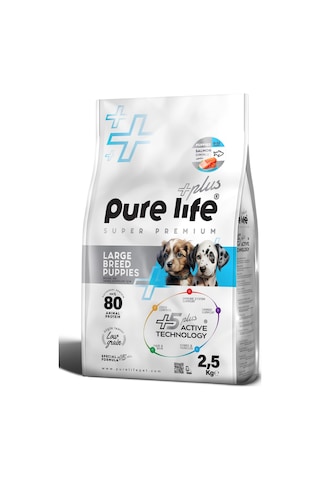 Pure Life Plus Somonlu Büyük Irk Yavru Köpek Maması 2500 G