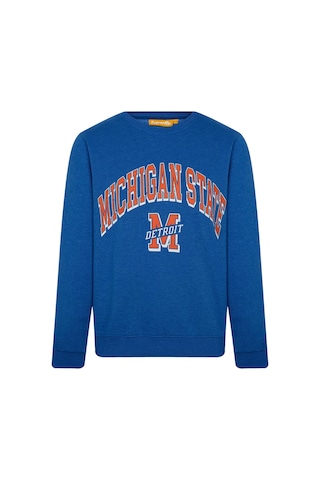 Superfly Michigan State Bisiklet Yaka Erkek Sweatshirt Spf101232313121 Yeşil