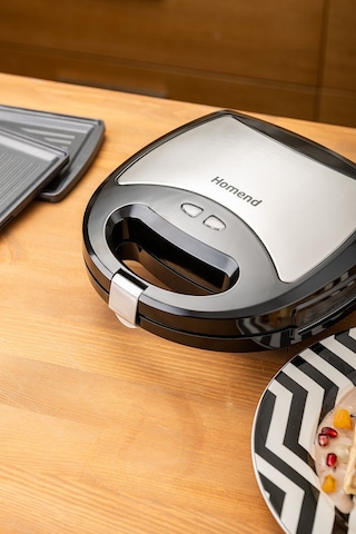 Homend Toastbuster 1322H Waffe&Tost Makinesi (Çıkartılabilir Plakalı)