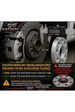 5x112 57.1 Seat Leon 20mm Spacer Set 2 Adet