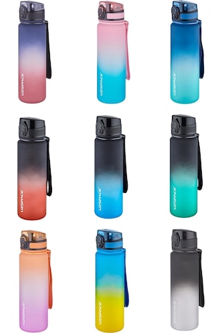 Uzspace FiftyFifty 500ml Çift Renk Softtouch FF Collection Tritan Su Matarası