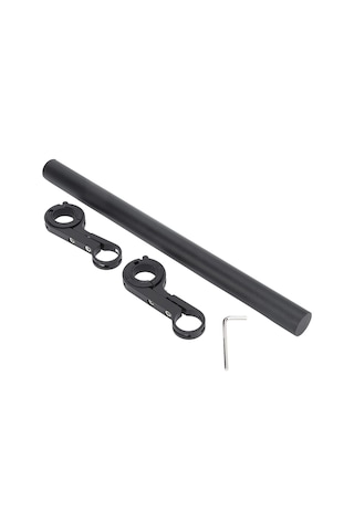 Bisiklet Gidon Aksesuar Uzatma Aparatı  -  Genişletici Çubuğu Işık Km Tutucu 30 CM Siyah