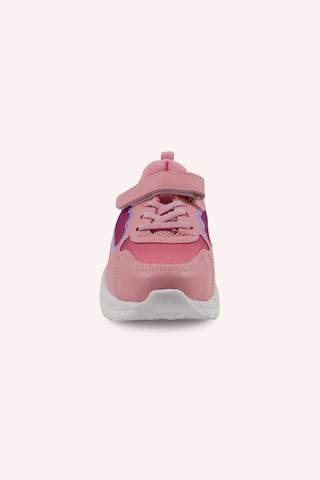 Panço Kız Çocuk Cırt Cırtlı Pembe Spor Ayakkabı 2412GK10004