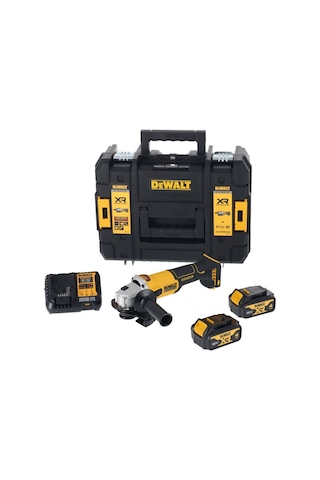 Dewalt DCG407M2T 18V 4.0AH Çift Akülü 125 MM Kömürsüz Avuç Taşlama