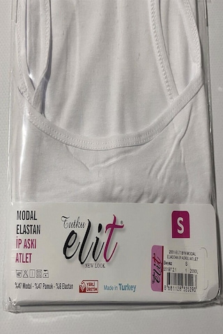 Tutku Elit Kadın Modal Likralı İp Askılı Atlet 2001- 6 Adet 001