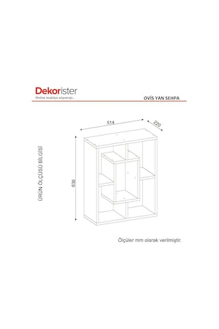 Dekorister Ovis Yan Sehpa Beyaz