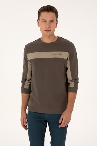 U.s. Polo Assn. Erkek Vizon Sweatshirt 50316354-vr052 Vızon