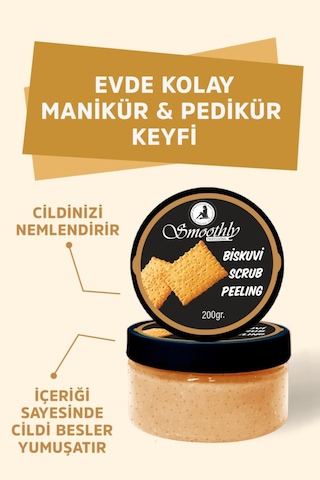 Bisküvi Aromalı Canlandırıcı & Yumuşatıcı El Ayak Ve Vücut Bakım Peelingi 200gr