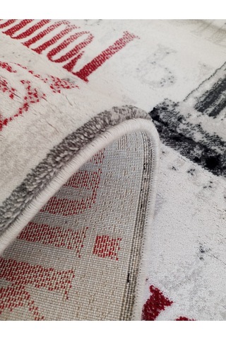 Aslan Home Yatak Odası Takımı Üç Lü Yolluk , Paris Desenlli Figürlü Akrilik Kaliteli Küçük Halı