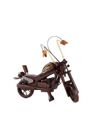 Dekoratif Ahşap Harley Davidson Motosiklet 33 cm